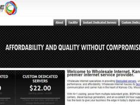 WholeSaleInternet:$25/月 16G内存/2T HDD/I3-3220/200T月流量/堪萨斯机房